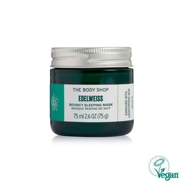 【The body shop】 エーデルワイスバウンシースリーピングマスク75ML 贈呈品なくなり次第贈呈終了 (贈呈品なくなり次第贈呈終了)