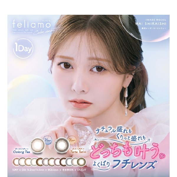 （４箱セット＋２箱付き＝６箱セット）フェリアモ ワンデー　feliamo　１０枚　1dayコンタク