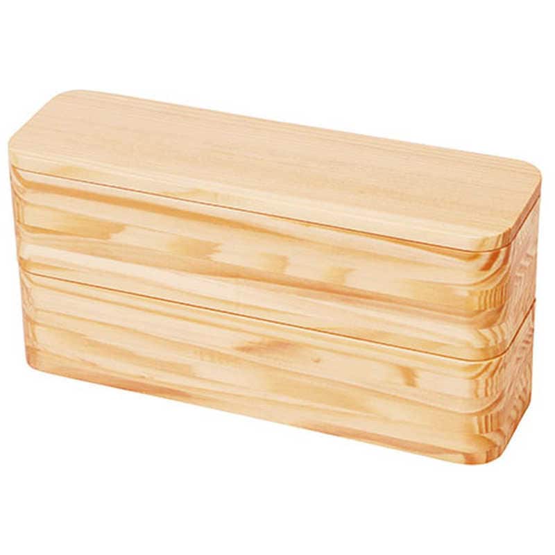 ヤマコー　てまひま工房 モミの木 二段弁当箱 大　YAMACO78446