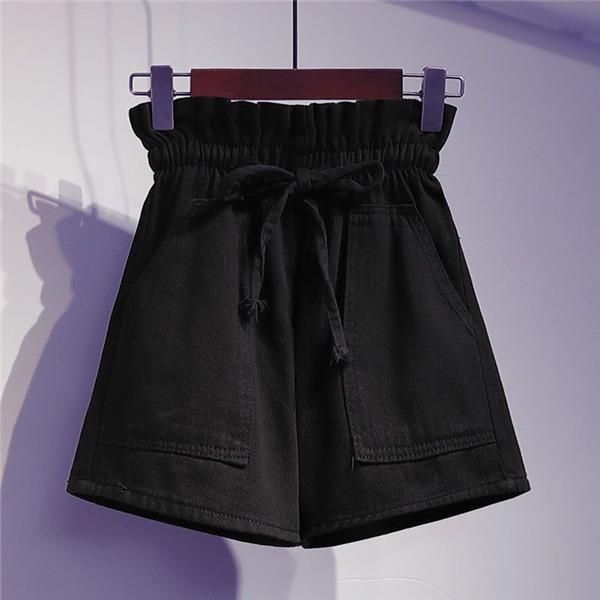 デニム ショートパンツ レディース ハイウエスト ジーンズ ボトムス 短パン ホットパンツ フリル 美脚 カジュアル スリム おしゃれ 4,737円