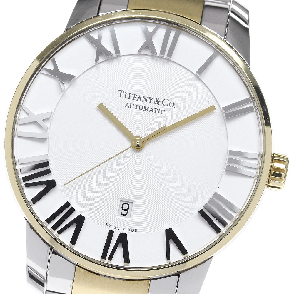ティファニー TIFFANY&Co. Z1810.68.15A21A00A アトラス ドーム デイト 自動巻き メンズ 保証書付き_846164【中古】