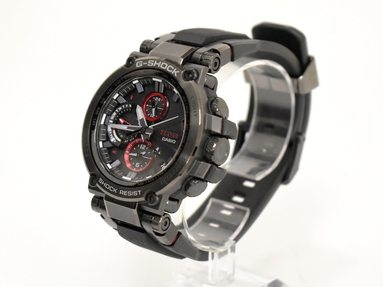 カシオ CASIO 腕時計 G-SHOCK MT-G MTG-B1000-1AJF 5544 メンズ 電波ソーラー 樹脂バンド/SS 取扱説明書 化粧箱 外箱 美品 2602LT173