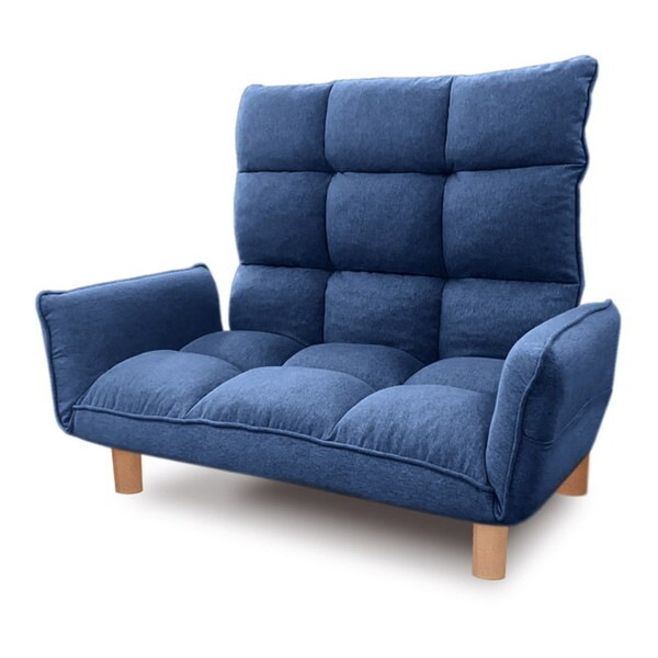 アーバン通商 スーパーハイバック カウチソファ F-1975-ブルー メーカー直送