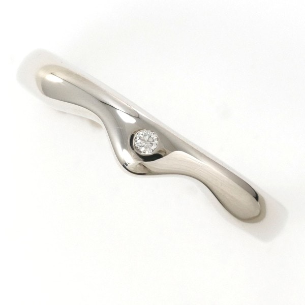 PT900 プラチナ リング 指輪 8号 ダイヤ 0.01 総重量約3.2g ジュエリー 中古