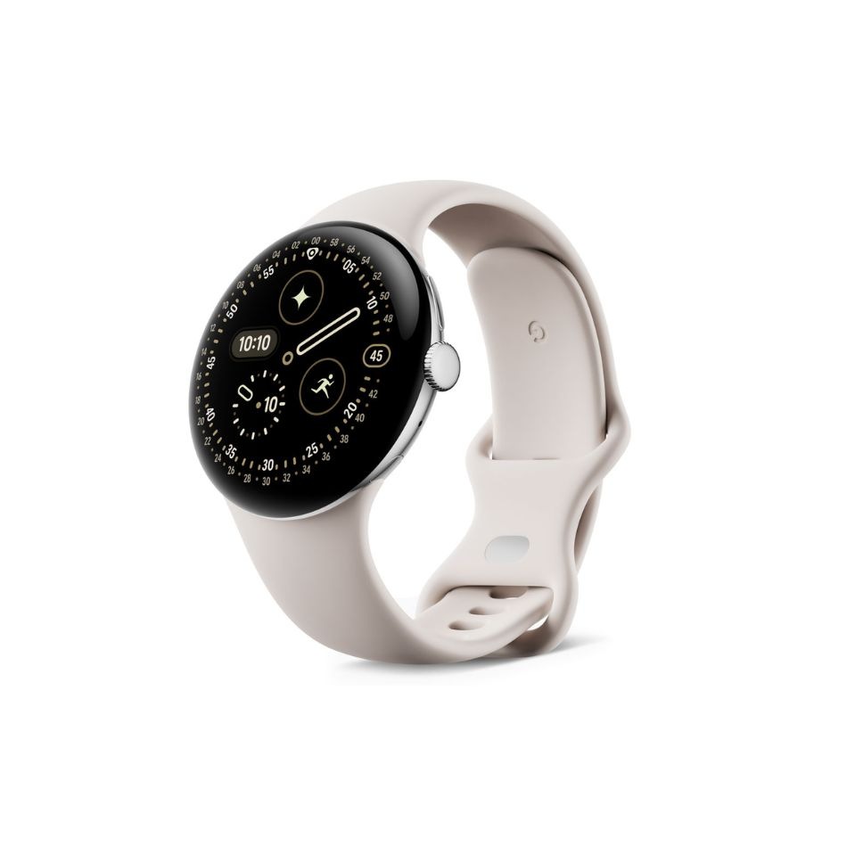 【新品】Google グーグル Pixel Watch 4 Wi-Fiモデル 45mm GA06002-US ポリッシュドシルバー アクティブ バンド
