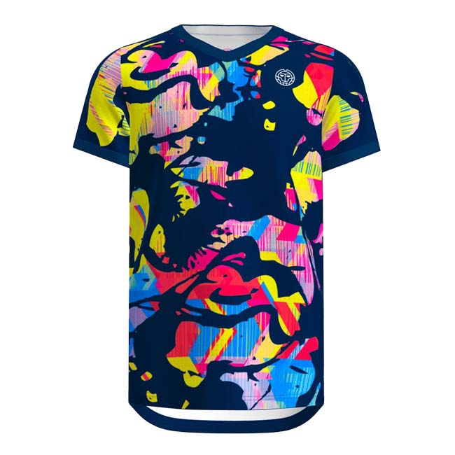 BIDI BADU(ビディバドゥ) 2024 SP ジュニア(ボーイズ) WILD ARTS ワイルドアーツ Vネックゲームシャツ B1620028-DBLRDMX(23y12mテニス)