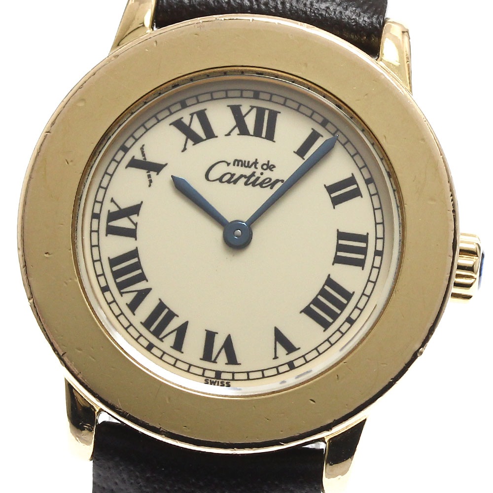 カルティエ CARTIER W1008743 マスト ロンド SM クォーツ レディース _900531【中古】 80,850円