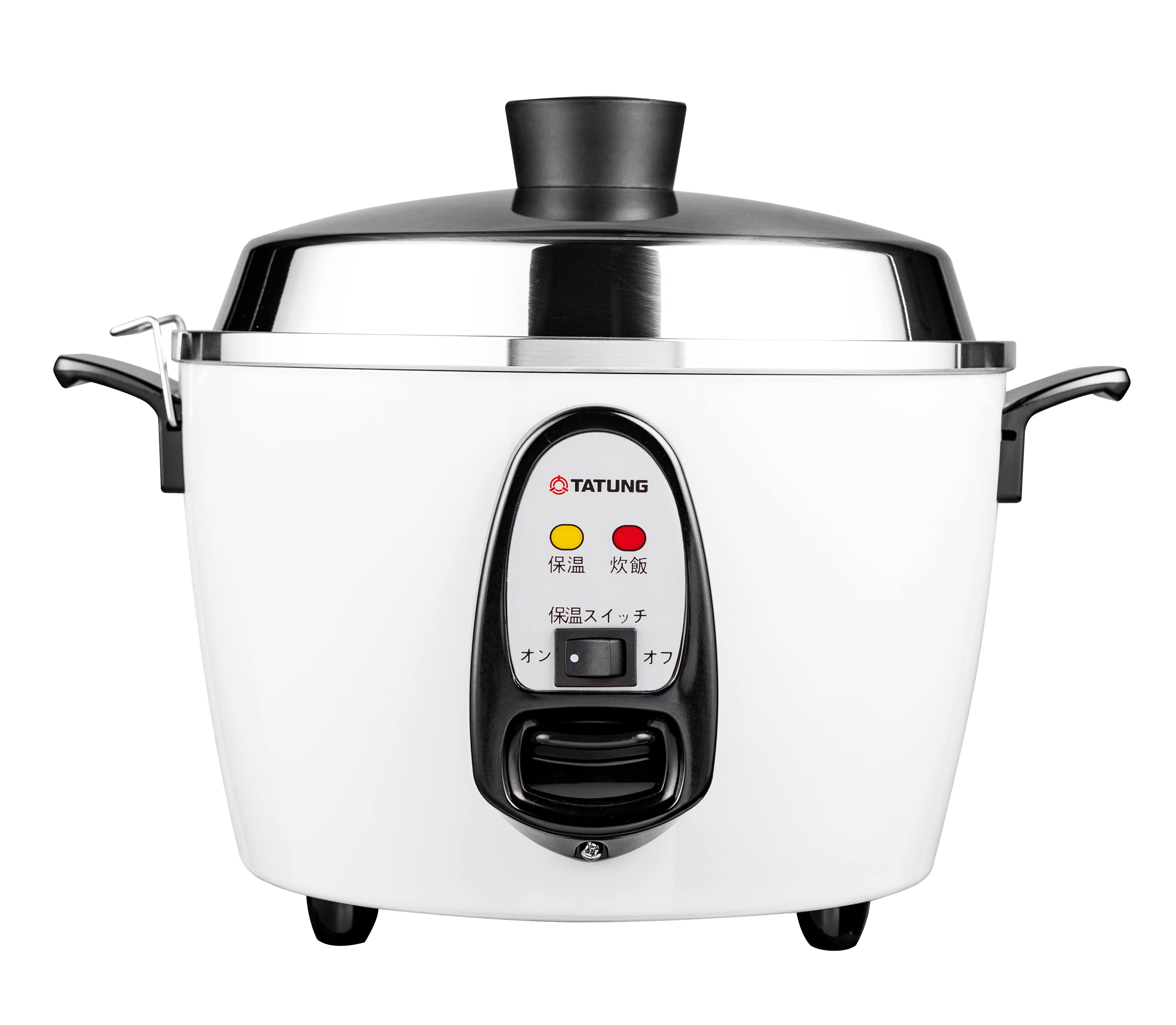 【TATUNG公式販売店 】大同電鍋(電気釜) 炊飯器 電源コード脱着式 外鍋アルミ製【正規品】 (M 白)