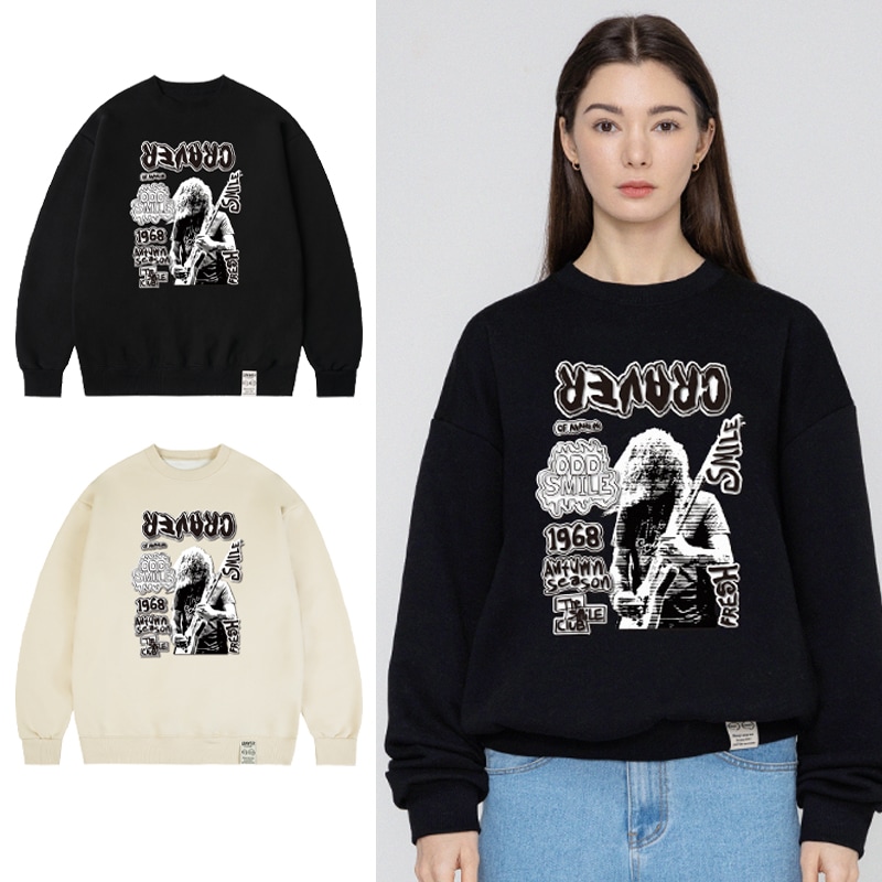 [ODNR-UNISEX] Guitarist punk sweatshirt_2color