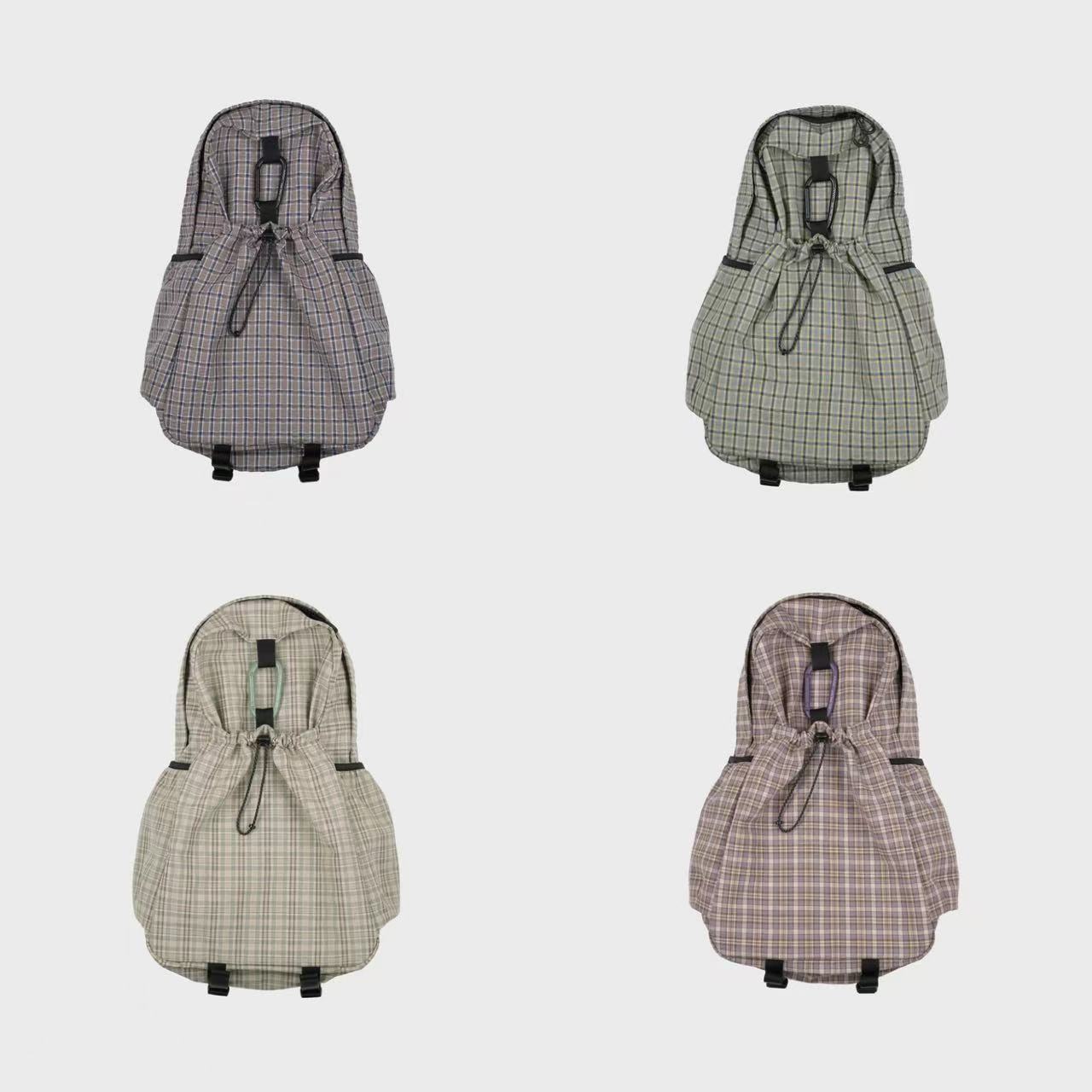 [MMOGARDEN] mmo backpack cotton check 3layer /(075/085/095)