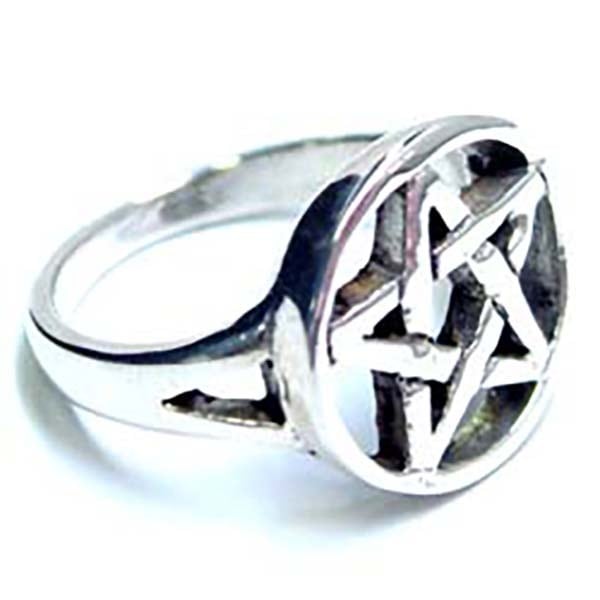 ホワイトスター シルバーリング 指輪 19号 五芒星 おしゃれ 人気 丸型 刻印あり シルバー925 本物の銀 プレゼント 男性 女性 ピンキー 親指 人差し指 中指 小指 sr00000589-xx