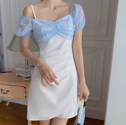 レディース スカート ワンピース キャミソール キャミソールドレス ドレス フレア ミニスカート ミニ ショート 膝上 袖なし 袖あり セミフレア タイト スリム 細身 Aライン 切り替え ドッキング