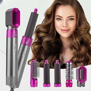 母の日 多機能 カールドライヤー くるくるドライヤー マイナスイオン キャッチクッションブラシ 電熱 ヘアドライヤー カール 3段階温度調節 自動巻き直両用コ