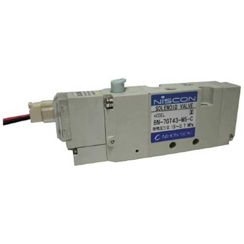 日本精器　4方向電磁弁M5シングルAC100V7GT　BN7GT43M5CE100