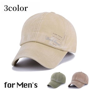 キャップ 帽子 野球帽 メンズ 男性用 日よけ 紫外線対策 UV対策 サイズ調節可能 シンプル カジュアル おしゃれ お出かけ スポーツ アウトドア