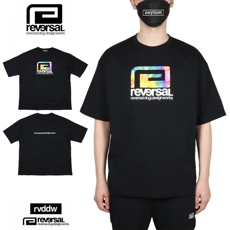 リバーサル Tシャツ reversal 半袖 メンズ レディース ブランド 大きいサイズ おしゃれ 格闘技 黒 綿100% ビッグマーク