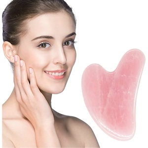 サムコス かっさプレート 天然石 美容ケアツール 小顔 カッサプレート スクレイピング マッサージ 体をリラックス 経穴刺激 浮腫改善 可愛いY型 男女兼用 携帯便利