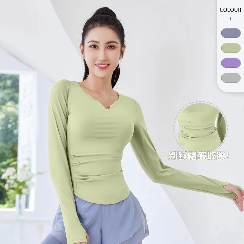 春 夏 ファッション レディースヨガウェア ヨガトップス しゃれ 長袖 フィットネス ピラティス トレーナー レディース ヨガウェア フィットネスウェア