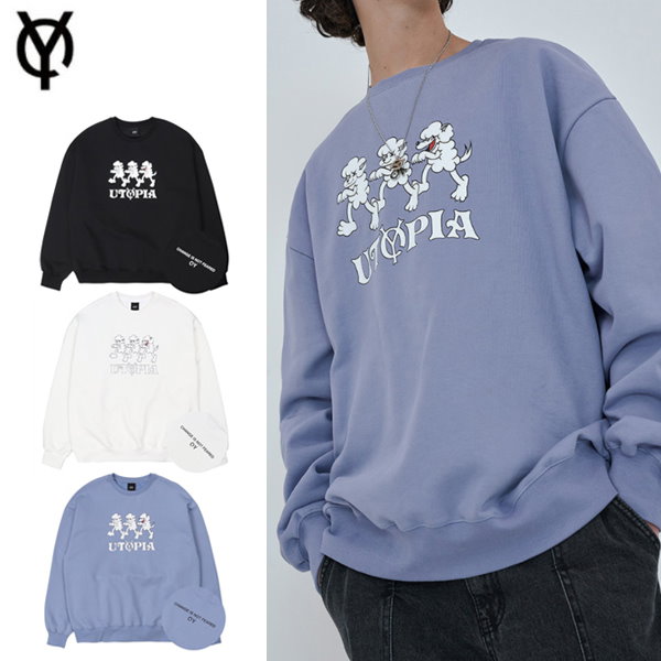 [OY](オーワイ) [新着] SHEEP＆WOLF MTM 3色 / パーカー トレーナー 長袖 Tシャツ 韓国ファッション 韓国トレーナー