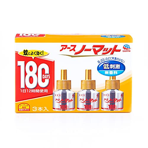 アースノーマット 蚊除け 屋内 屋外 蚊 対策 駆除 無香 詰め替え 180日×3 防除用医薬部外品