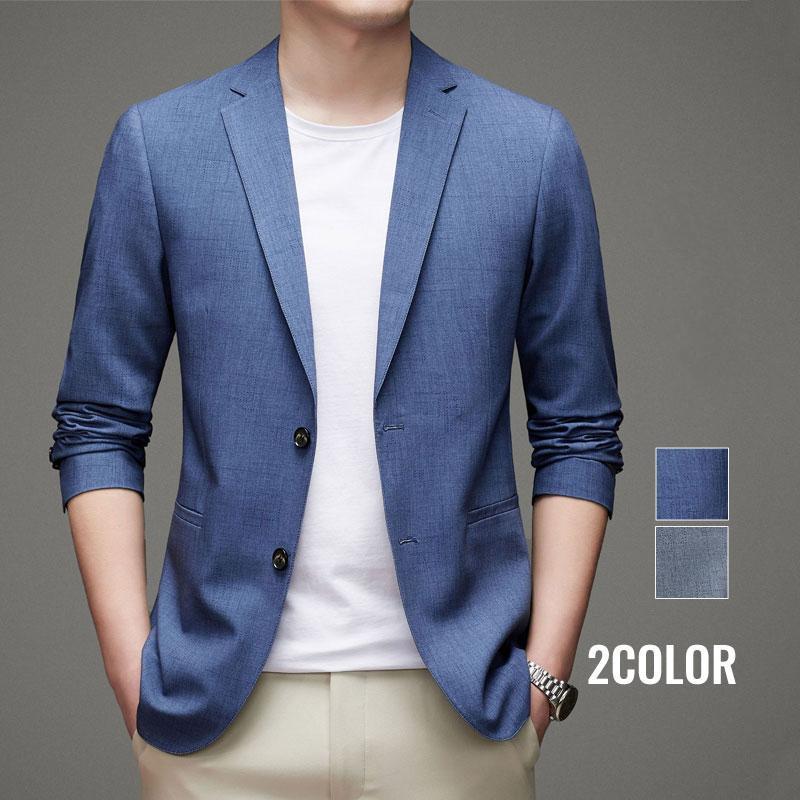 期間限定送料無料大好評 ブレザー テーラードジャケット メンズ 無地 紳士服 テーラード ジャケット 秋 ビジネス カジュアル 2つボタン 定番 スーツ おしゃれ 7,452円