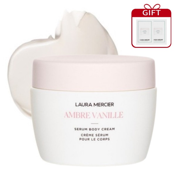ローラメルシエ アンバーバニラボディクリーム 200g (+無料ギフト) Laura Mercier Amber Vanilla ローラメルシエ ホイップボディクリーム