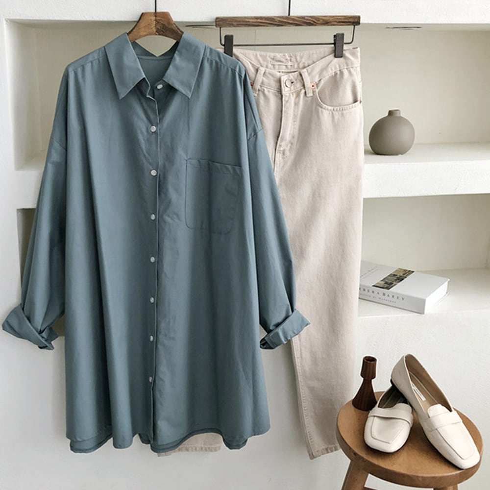 데일리 오버룩 셔츠 (4color)