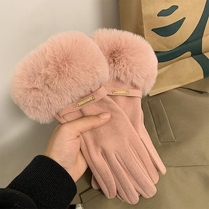 クリスマス 韓国ファッション 手袋 レディース 全指用 スマホ対応 裏起毛 シンプル 百掛け 手袋 暖かい 防寒 厚手 保温 手袋