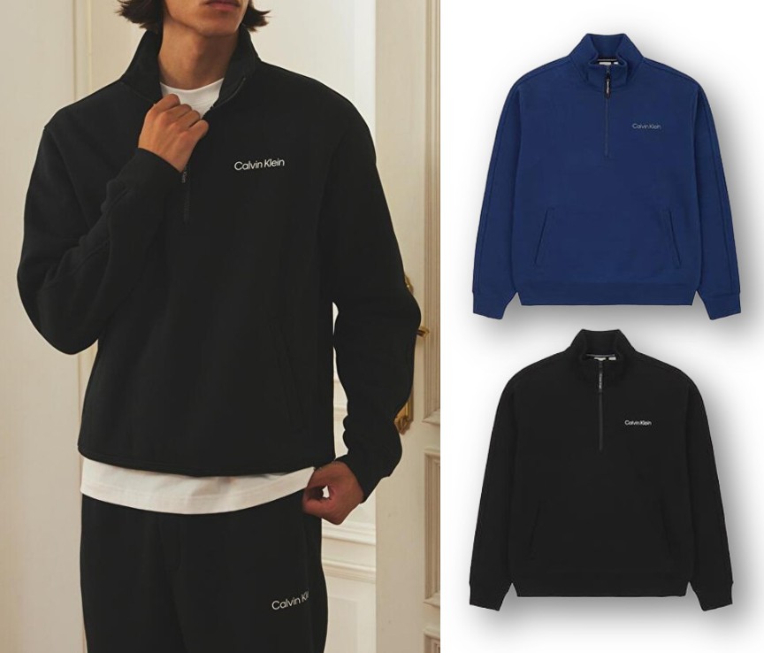 Mens Half Zip-up Sweat