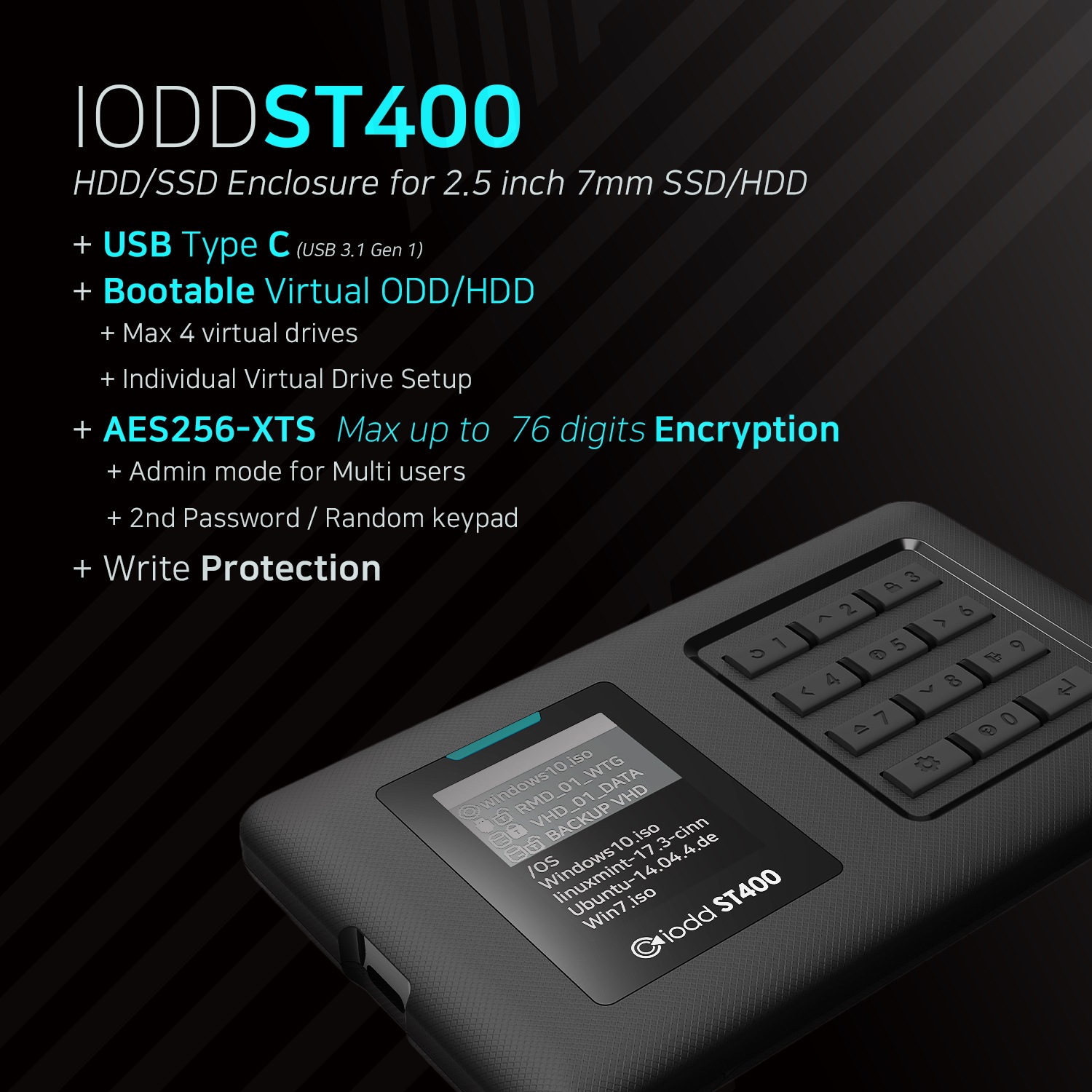 [アイオード] ST400 外付けハード/セキュリティ