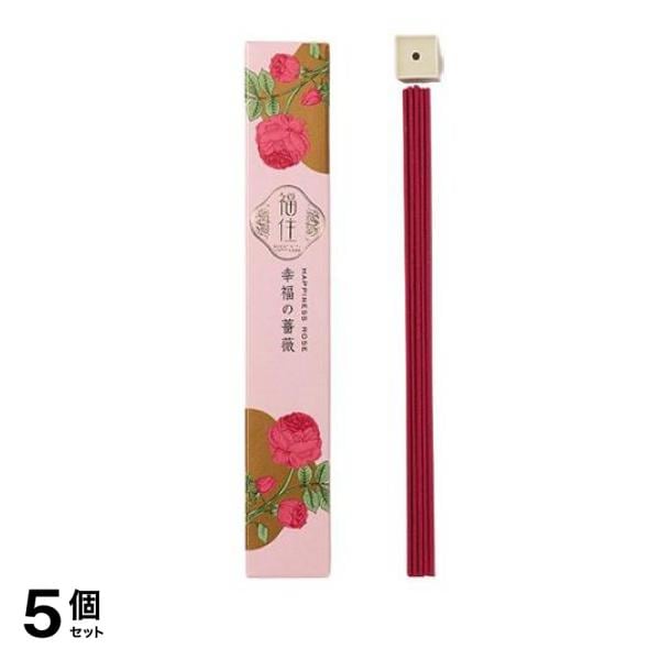 日本香堂 福住 (ふくずみ) 幸福を運ぶ薔薇 香立付 40本入 5個セット
