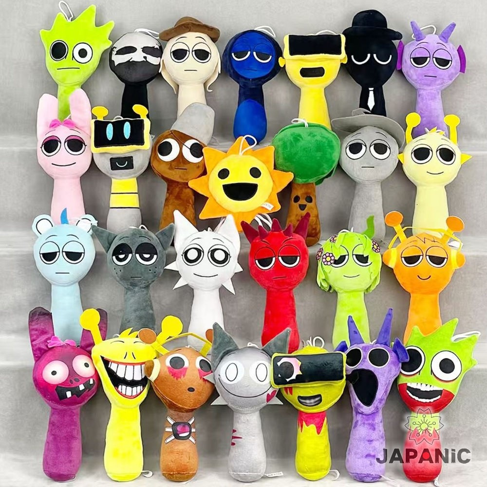 Sprunki ぬいぐるみ 30体セット41色20cm人形 ドール グッズ おもちゃ ハロウィン キャラクター 歌うモンスター ホラゲ ファーストトイ 人形 子供 クリスマス 男の子 女の子人気ギフト