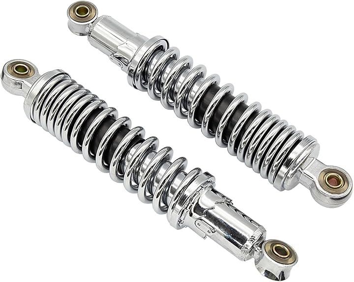 バイク リア リヤ サスペンション 280mm モンキー ゴリラ シルバー メッキ 2本セット