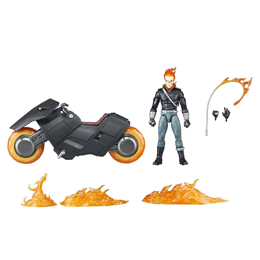 ハズブロ（Hasbro）MARVELマーベル レジェンドシリーズ バイク付きゴーストライダー　ダニーケッチマーベル 85 周年記念コミックフィギュア
