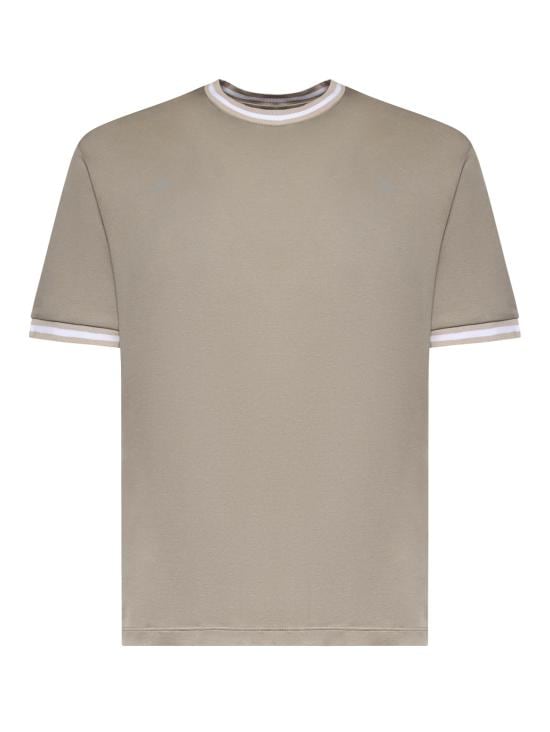ELEVENTY Men T-Shirts M75TSHM13TES0M291 070301 Taupe white