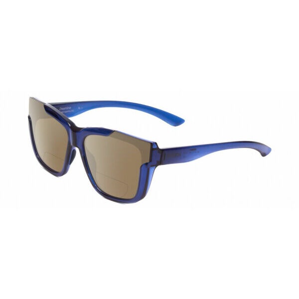 スミスOptics Dreamline-OXZ Cateye Polarized BIFOCAL Sunglasses Crystal Blue 62mm