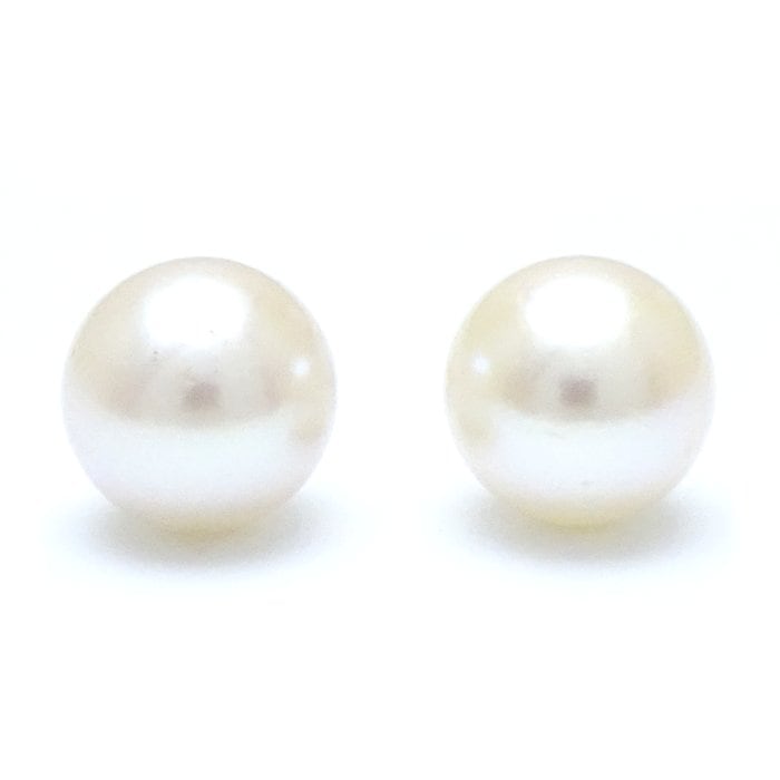 真珠8.5ミリ ピアス K14WG ホワイトゴールド/28098【中古】