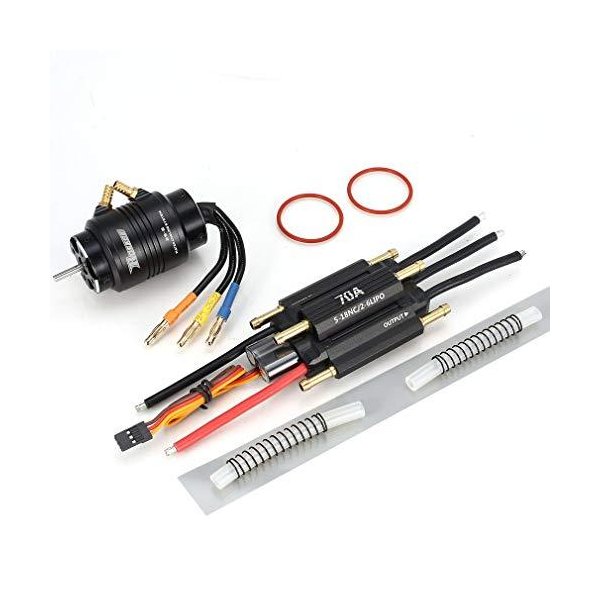 SURPASS Rocket 2948 4800KV Motor+ water cooling Set+ 70A ESC for RC Boat 並行輸入品