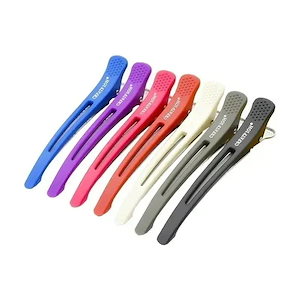 ダッカール 跡がつかない ヘアクリップ 6本入り 美容師 クリップ 髪留め 業務用ダッカール しっかりとまる プロ用 ヘアピン 前髪