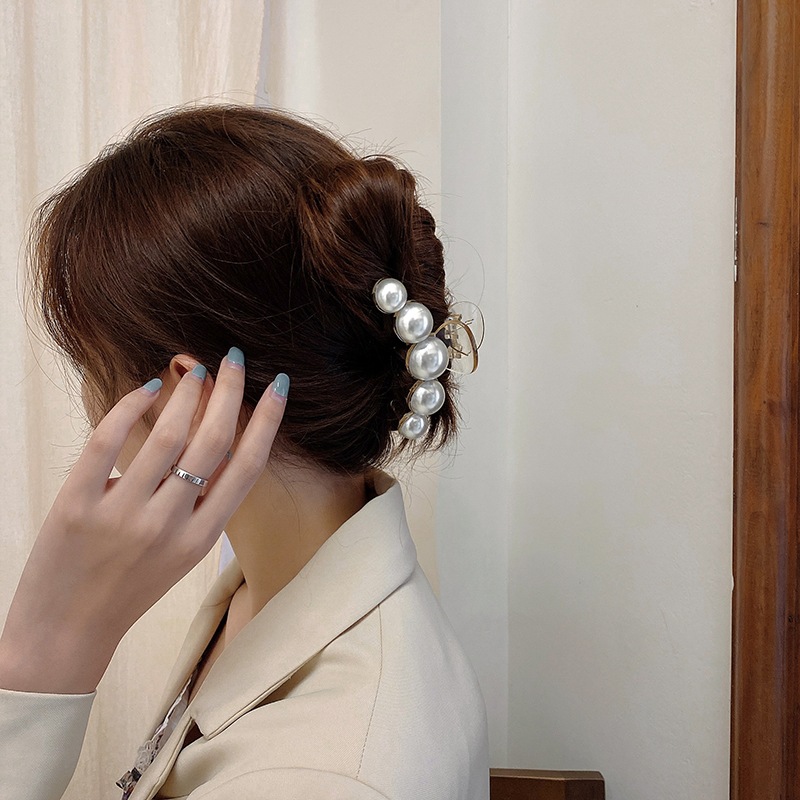 3タイプ 真珠 ヘアクリップ バナナクリップ 女性用 ファッション バンスクリップ 選ぶなら 超特価激安 髪飾り