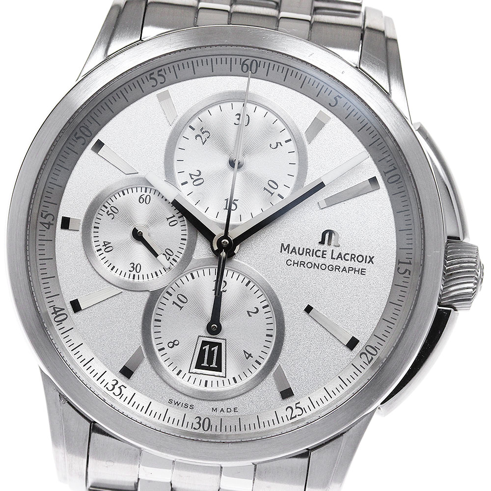 モーリスラクロア MAURICE LACROIX PT6178/88 ポントス クロノグラフ デイト 自動巻き メンズ 良品 _831472【中古】