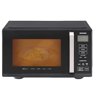 【即納】アイリスオーヤマ 電子レンジ 22L 単機能 フラットテーブル ヘルツフリー 全国対応 900W 出力4段階 タイマー機能付 1年メーカー保証 ブラック IMB-F2201-B