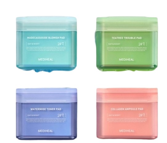 メディヒール マデカソサイド 跡パッド200枚（本品+リフィル）/ 7種の中から選択1/韓国公式正規品
