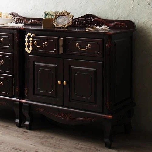 キャビネット 幅75 フレンチアンティーク調 クラシック家具シリーズ vertu