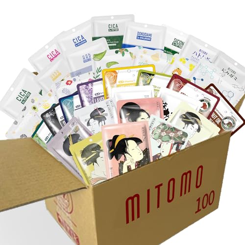 MITOMO パック 個別包装 福袋100枚 フェイスパック 日本製 パック 大容量 高保湿 集中保湿福袋 美容マスクパック 保湿マスクパック 全商品よりランダムに構成しており[LBPRJL0100]