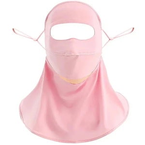 期間SALEアイスシルク フェイスカバー ネックカバー フェイスカバー UVカット 日よけ 接触冷感 フェイスマスク フェイスカバー シムレス アウトドア日焼け防止