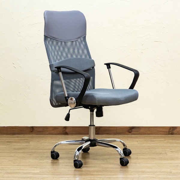 メッシュチェア ハイバック グレー（GR） 組立品