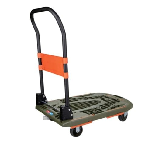 樹脂台車 カルティオ オリーブドラブ 折畳 樹脂ストッパー付 780×490mm MPK-780-OD-JS