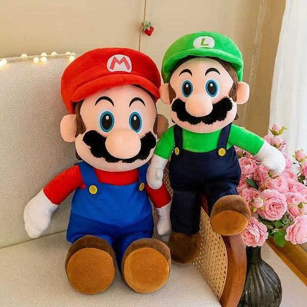 Qoo10] ブラザーズマリオ人形ぬいぐるみルイ人形ク