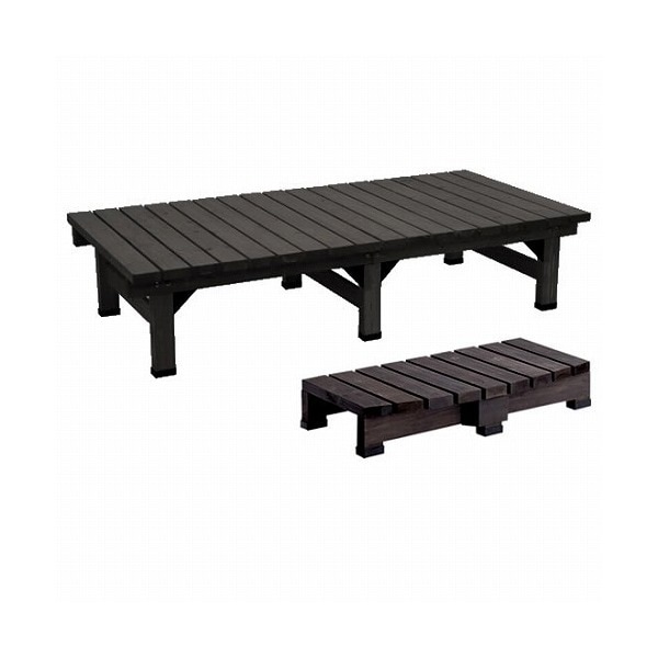 住まいスタイル デッキ縁台18090 ステップセット ダークブラウン DE-18090STP-DBR メーカー直送